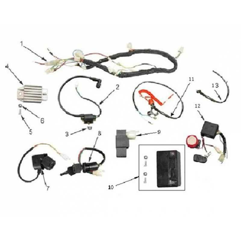 110cc wiring harness diagram