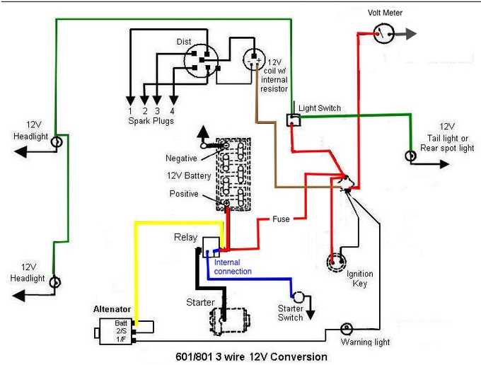 12 volt tractor wiring diagram