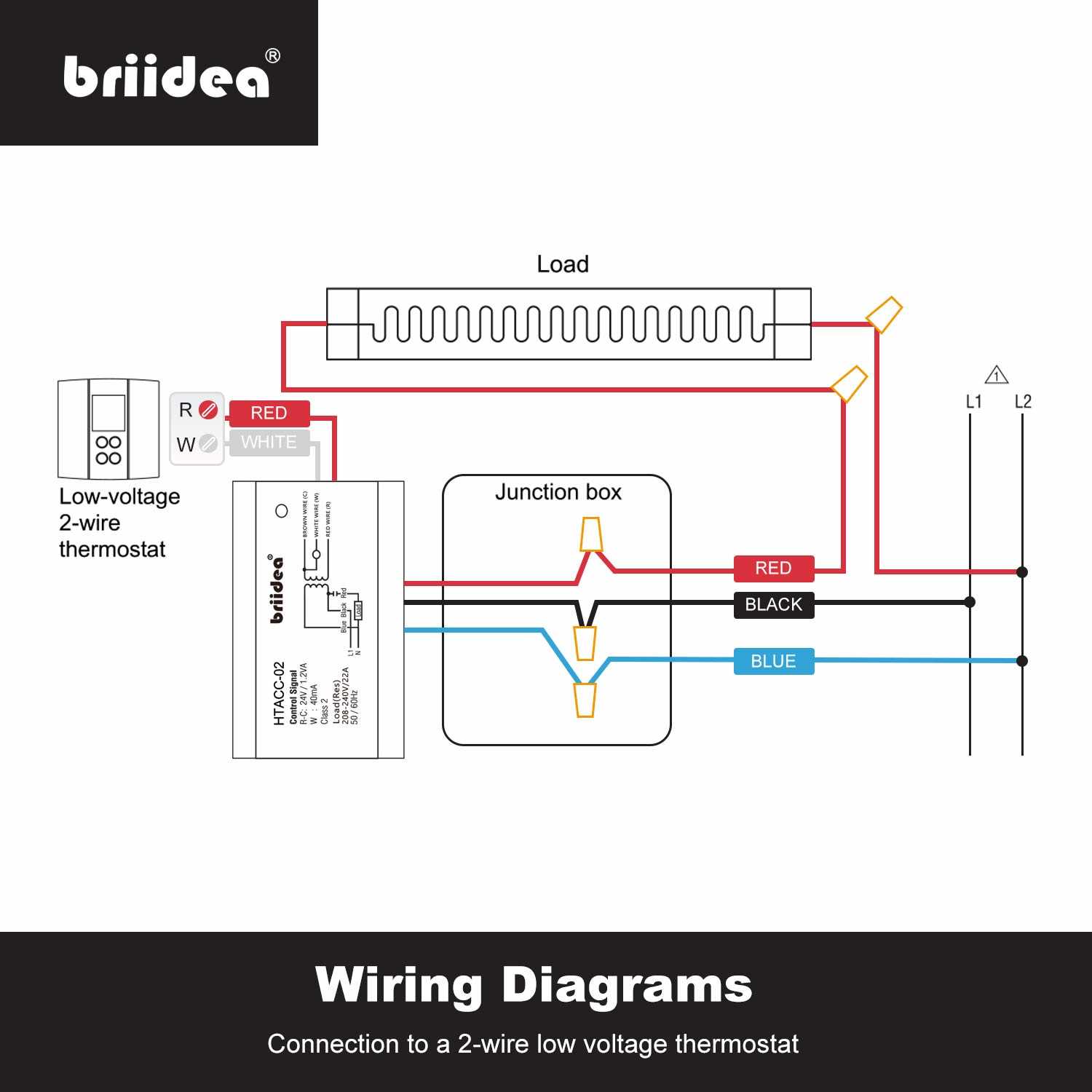 120v line voltage thermostat wiring diagram