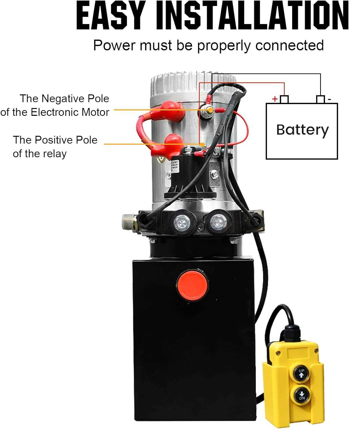 12v hydraulic pump wiring diagram