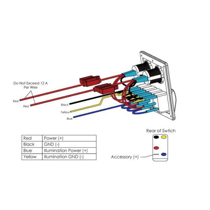 12v switch panel wiring diagram