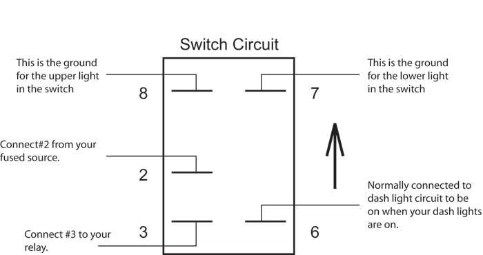 12v 6 pin rocker switch wiring diagram