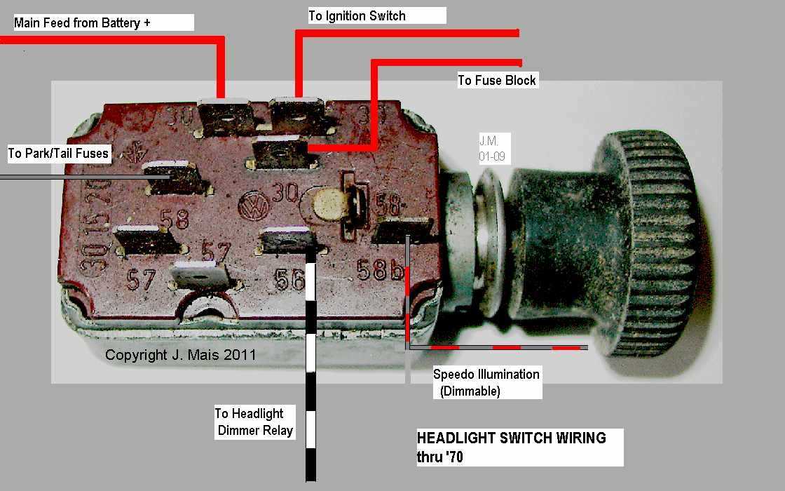 1972 vw bug wiring diagram