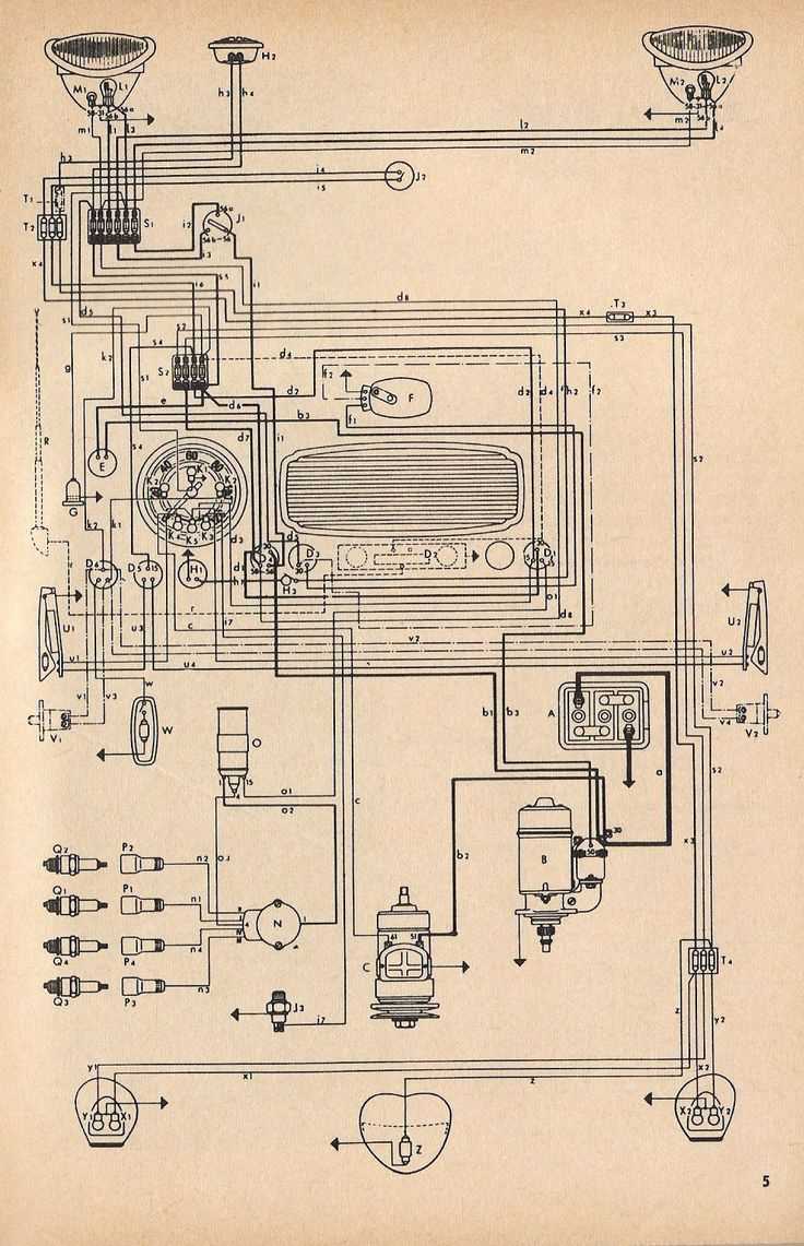 1973 volkswagen beetle wiring diagram