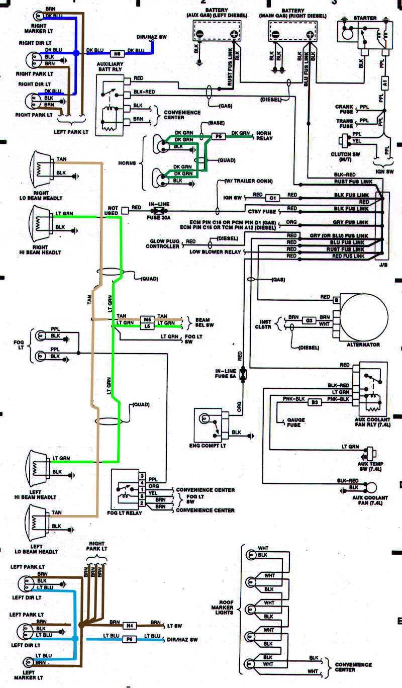 1984 chevy g10 headlight switch wiring diagram