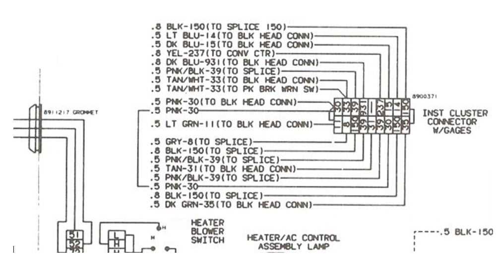 1986 c10 instrument cluster wiring diagram