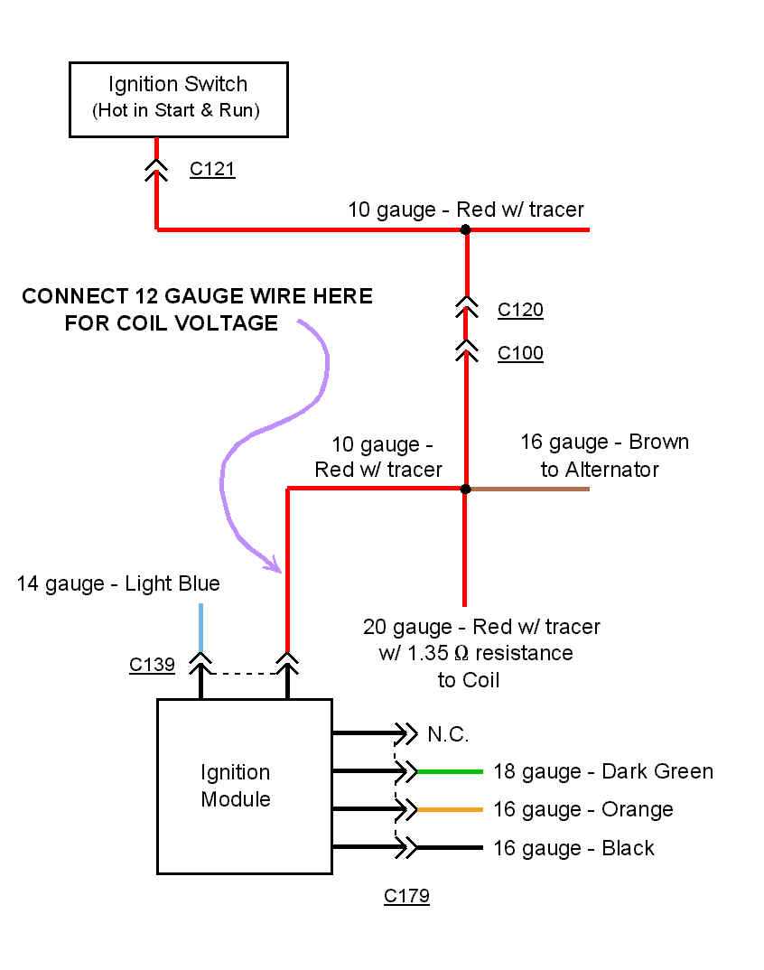 1987 jeep tach wiring to hei diagram