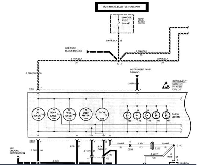 1990 chevy truck instrument cluster wiring diagram