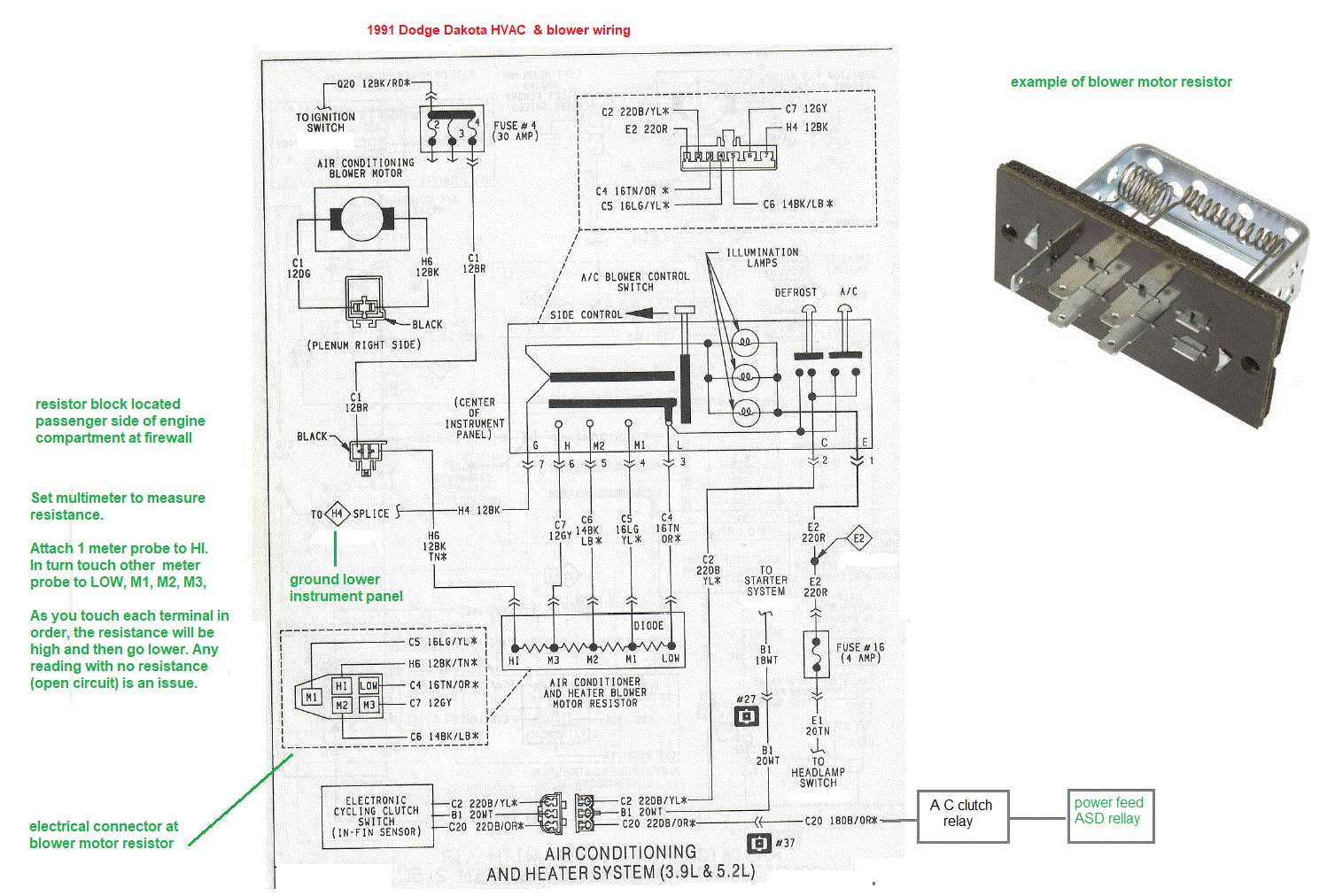 1993 dodge dakota wiring diagram