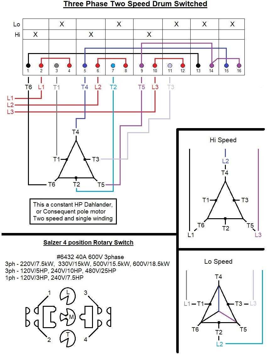 2 phase motor wiring diagram