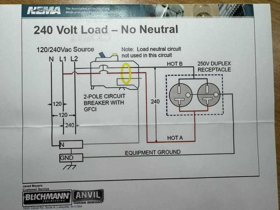 2 pole gfci breaker wiring diagram