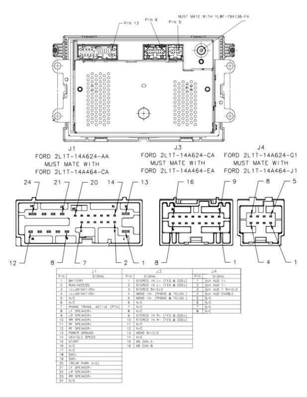 2001 ford mustang radio wiring diagram