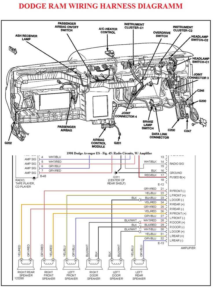 2002 dodge ram 1500 radio wiring diagram