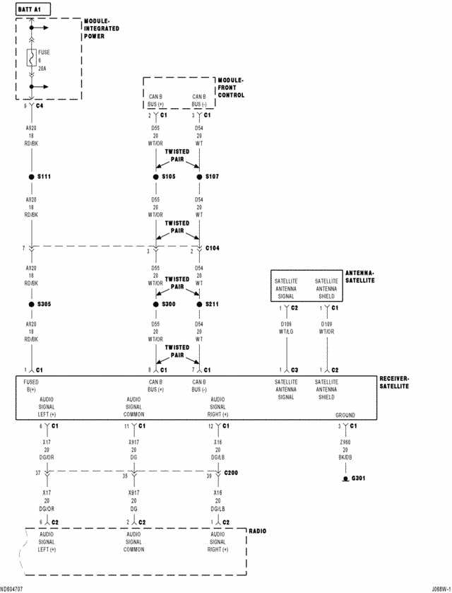 2002 dodge dakota radio wiring diagram