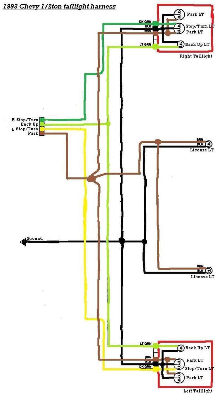 2003 silverado tail light wiring diagram