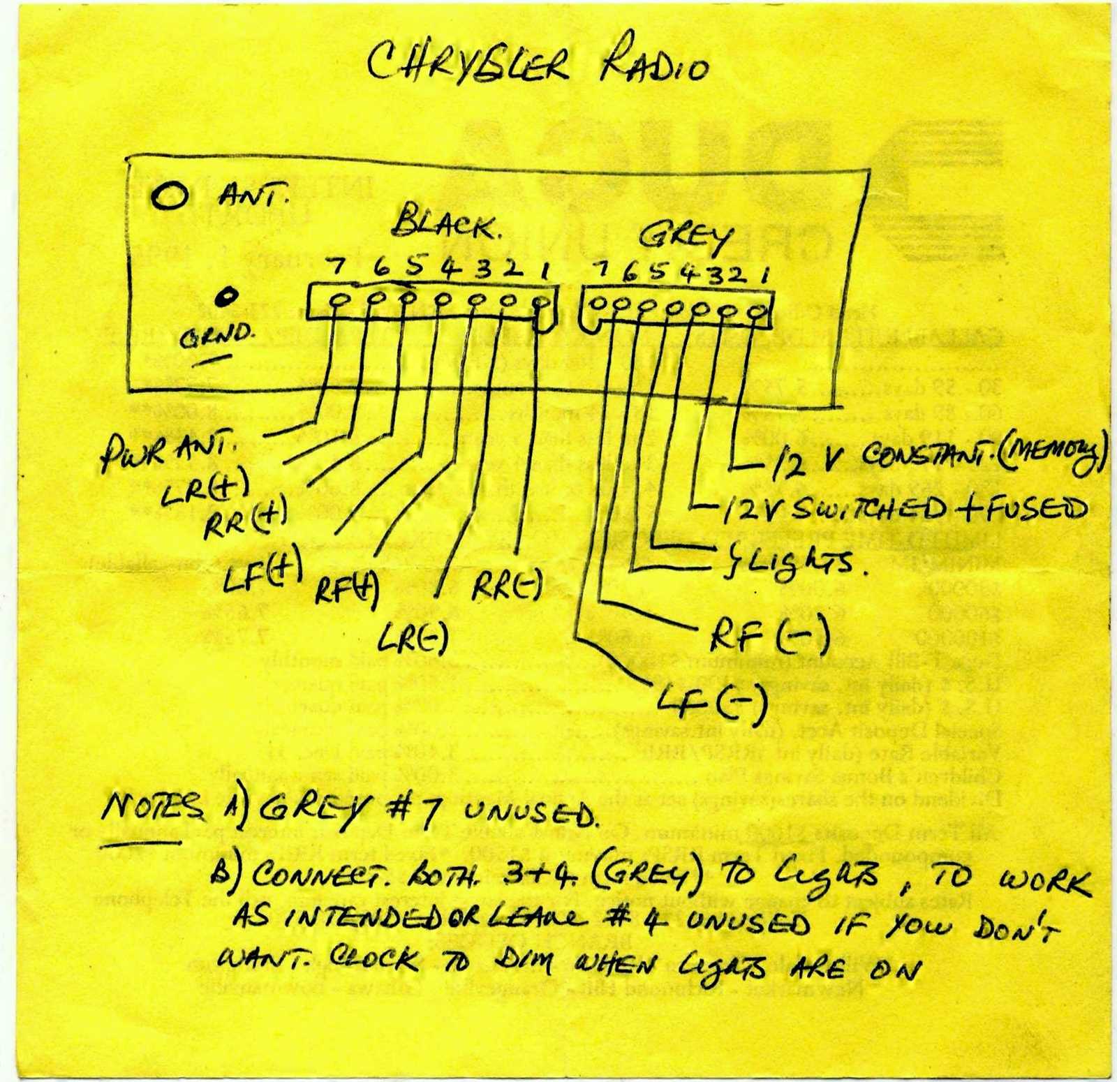 2007 dodge ram radio wiring diagram