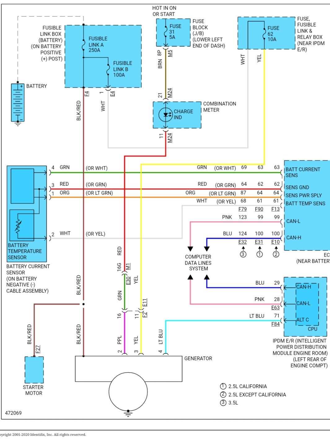 2009 nissan murano alternator wiring diagram