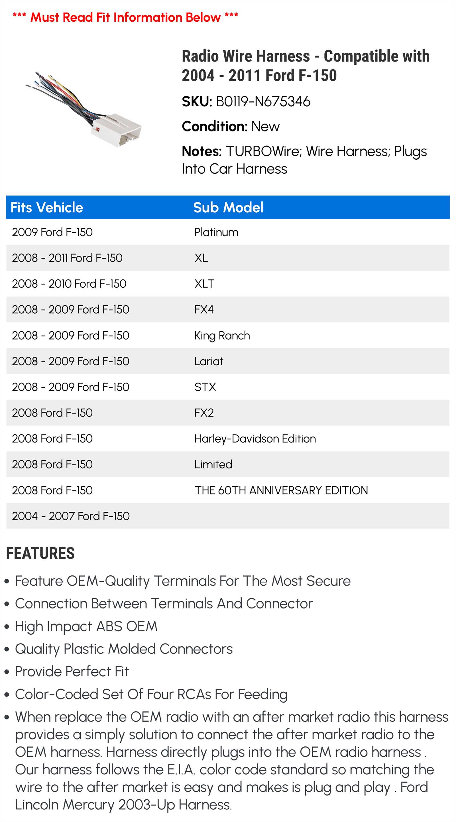 2011 ford f150 stereo wiring diagram