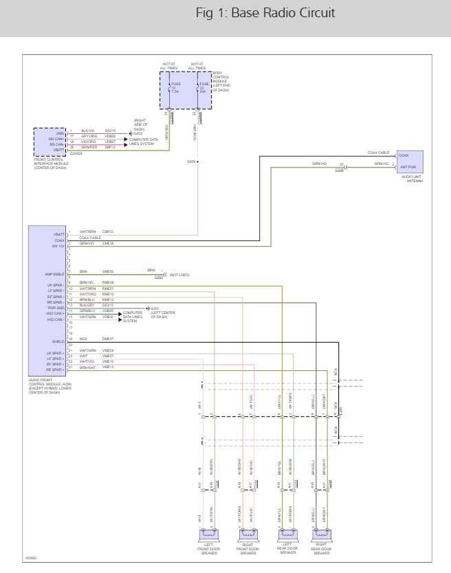 2016 ford fusion radio wiring diagram