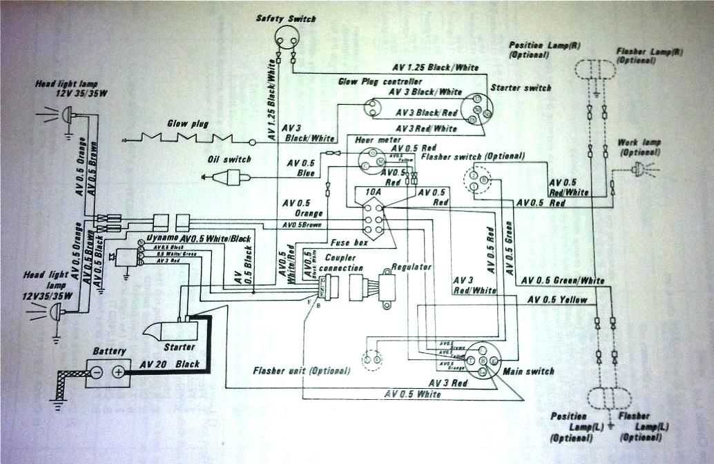 kubota alternator wiring diagram