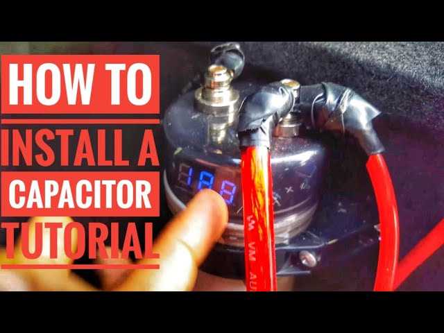 wiring diagram for car audio capacitor