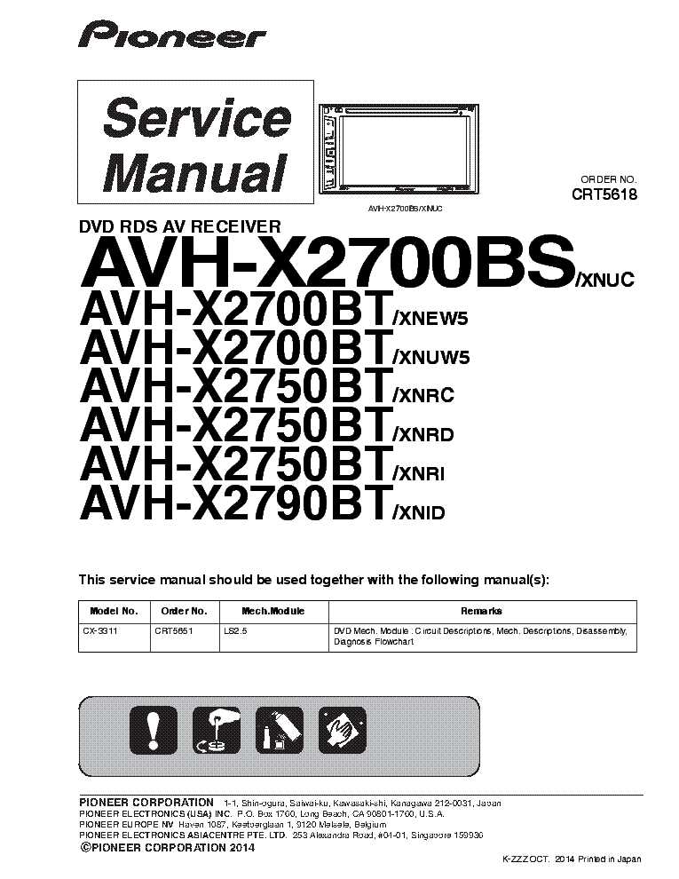 pioneer avh x2700bs wiring diagram