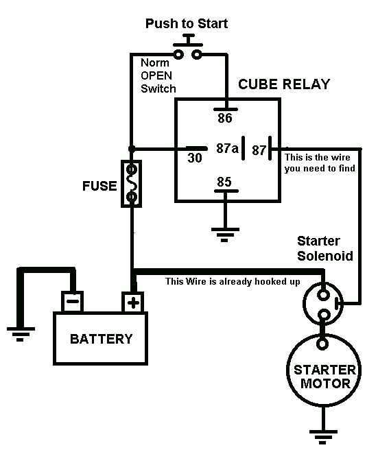 starter relay wiring diagram