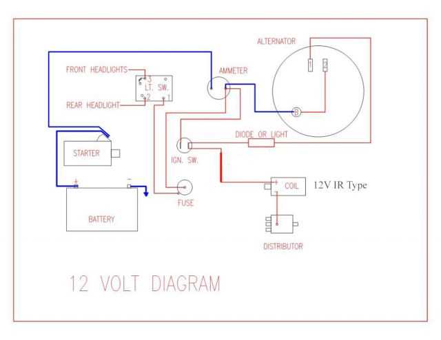 farmall cub wiring diagram 12 volt