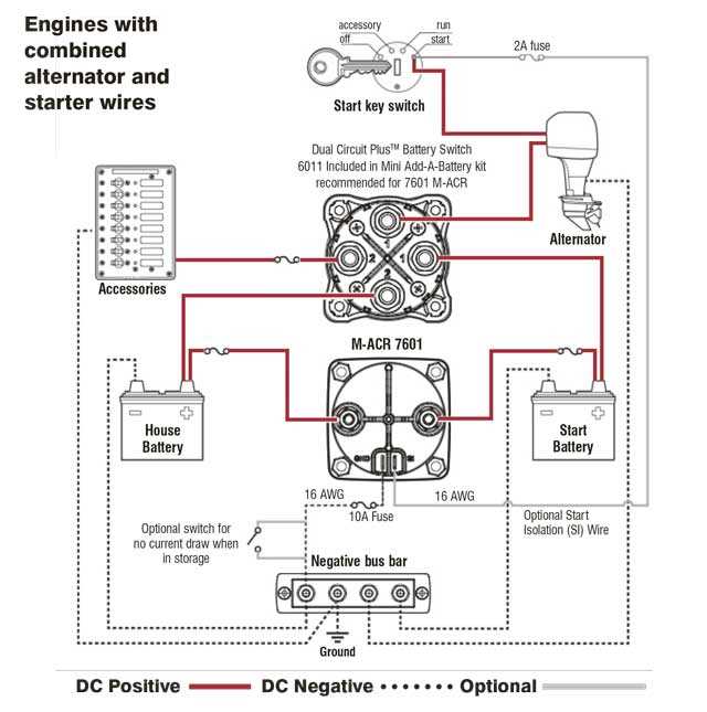 boat alternator wiring diagram