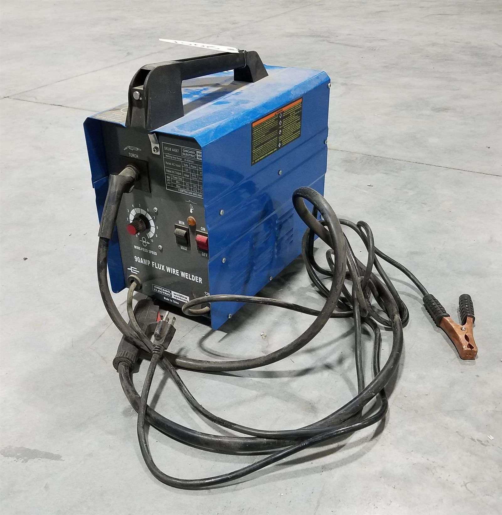 chicago electric 90 amp flux wire welder wiring diagram