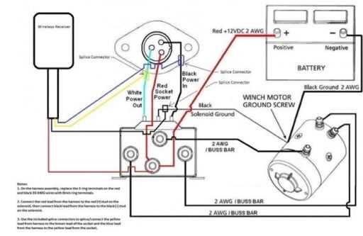 wiring diagram for 12v winch