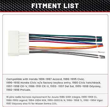 1999 honda accord stereo wiring diagram