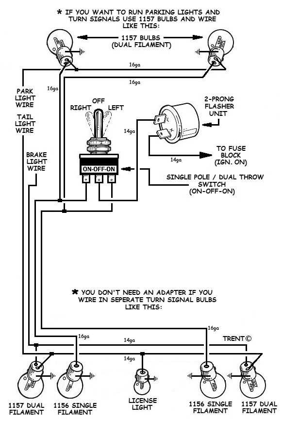 8 wire turn signal switch wiring diagram