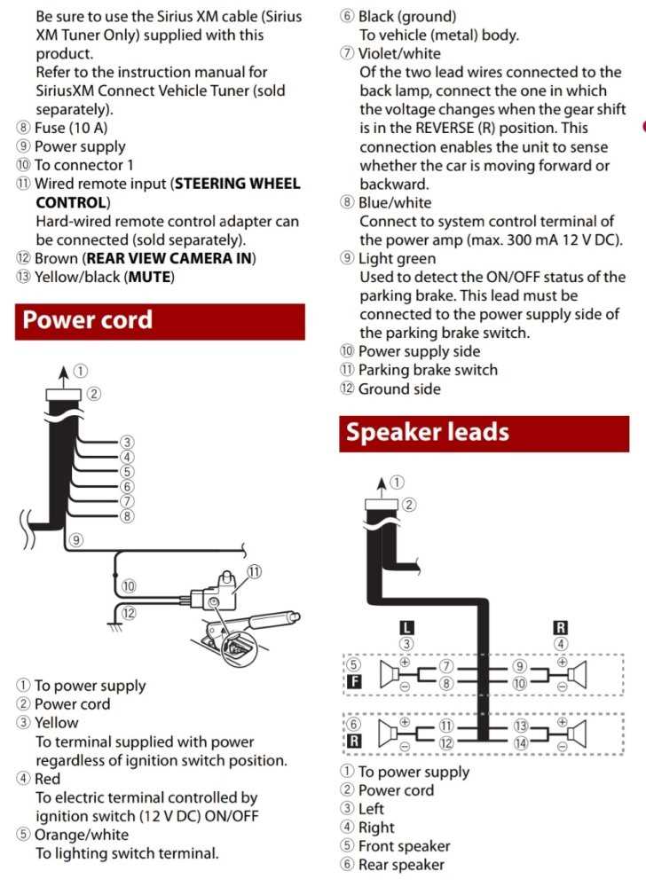 pioneer dmh w2770nex wiring diagram