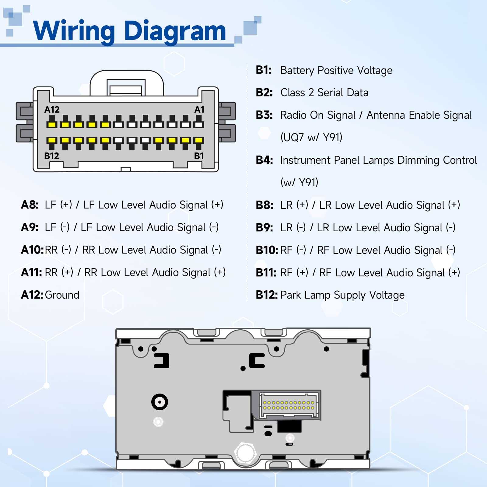 2004 cadillac escalade radio wiring diagram