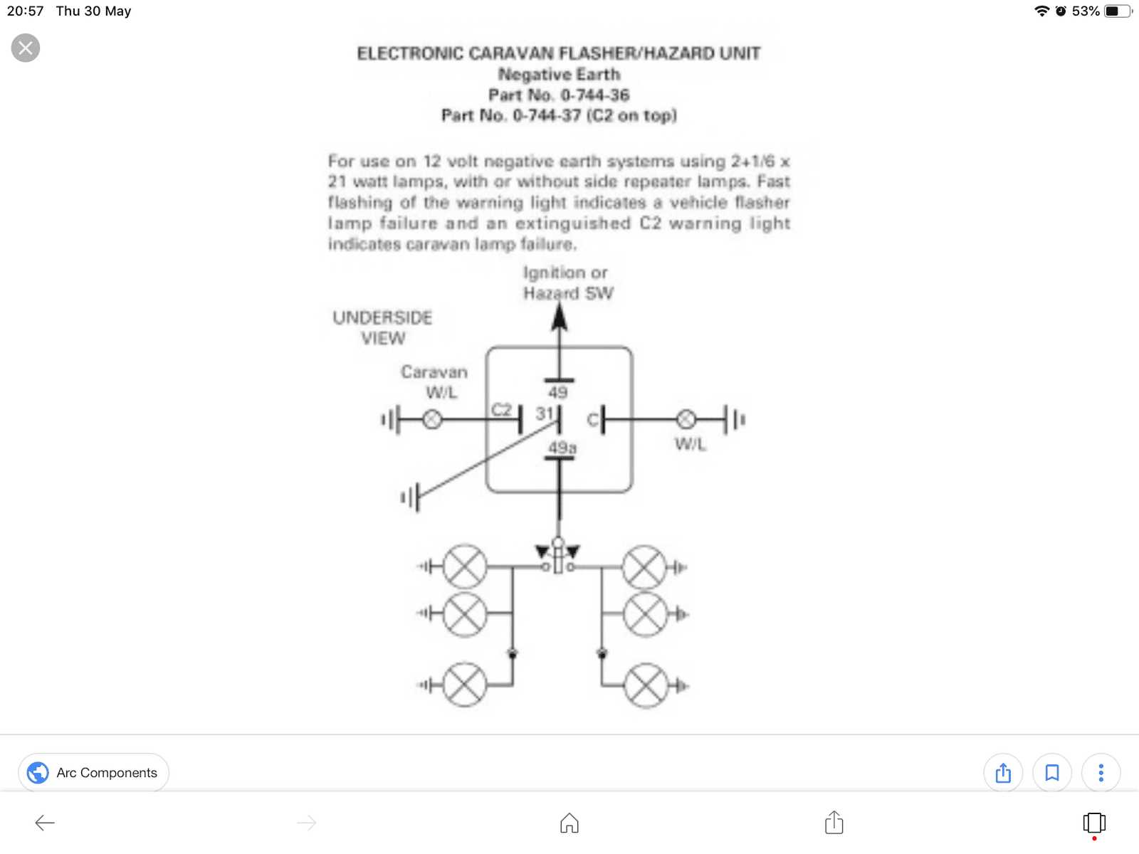 wiring diagram for flasher relay