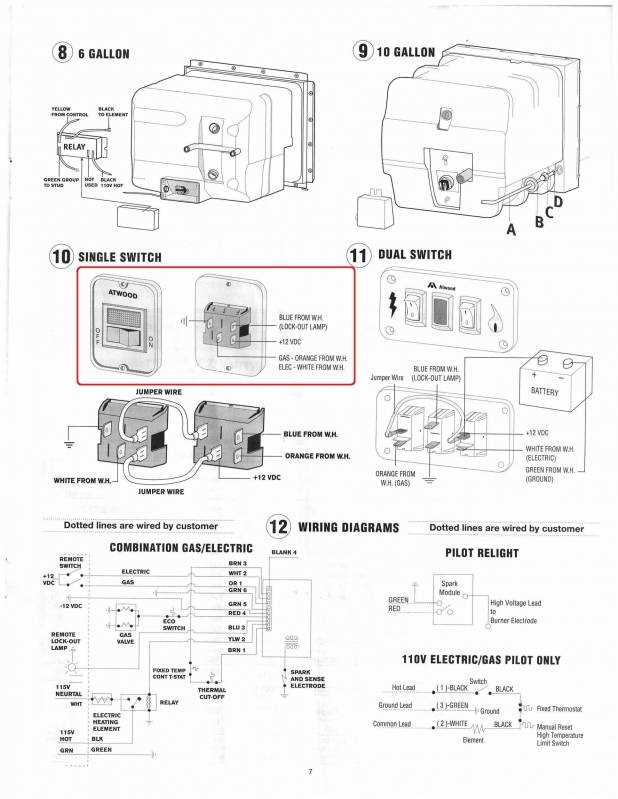 6 gallon atwood rv water heater wiring diagram