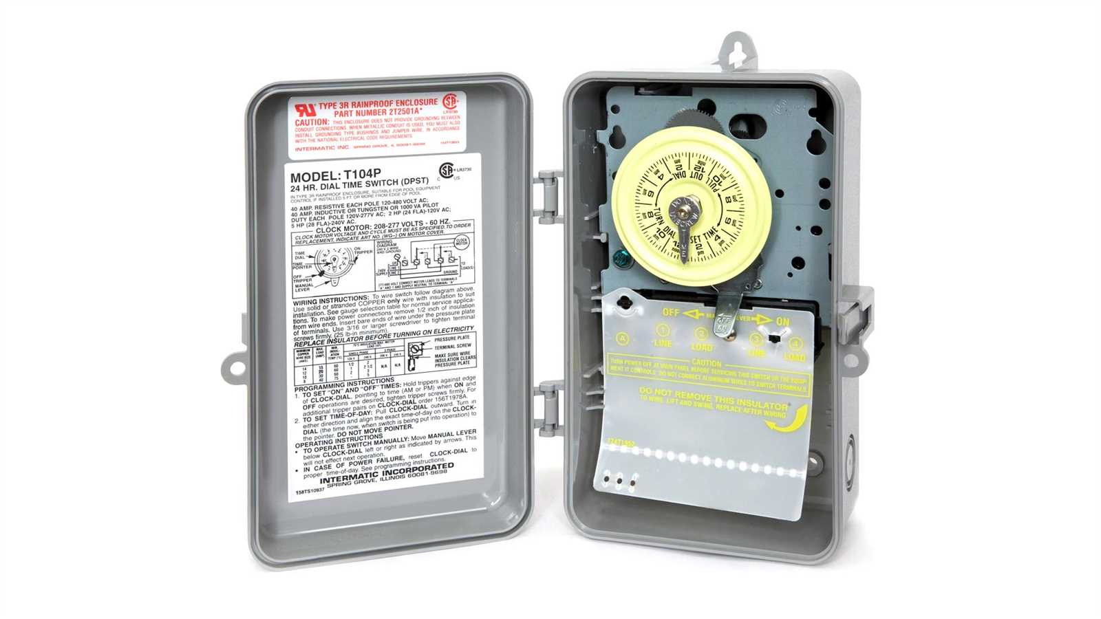 intermatic 240v timer wiring diagram