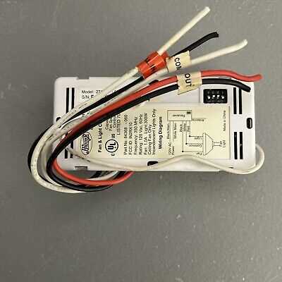 hunter 3 speed fan control and light dimmer wiring diagram