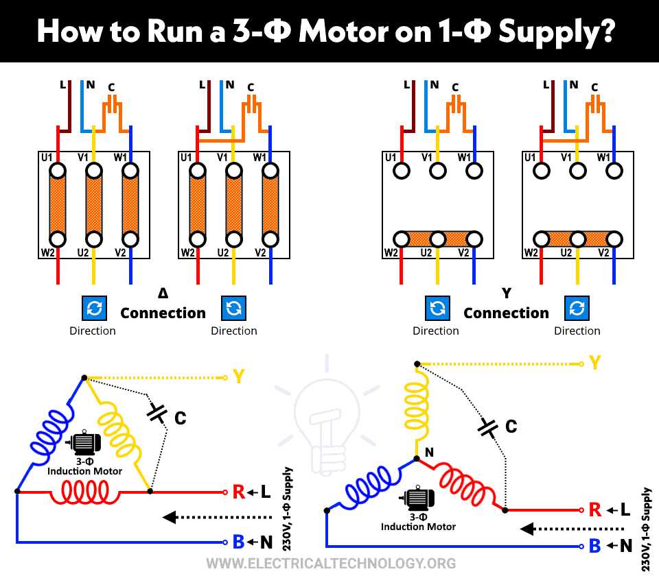 6 wire single phase motor wiring diagram