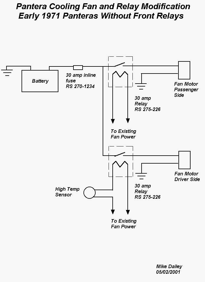 aftermarket electric fan wiring diagram