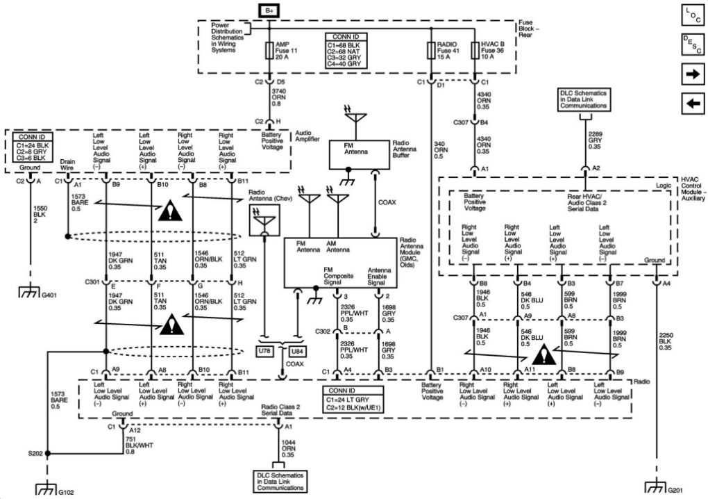 2004 gmc yukon bose radio wiring diagram