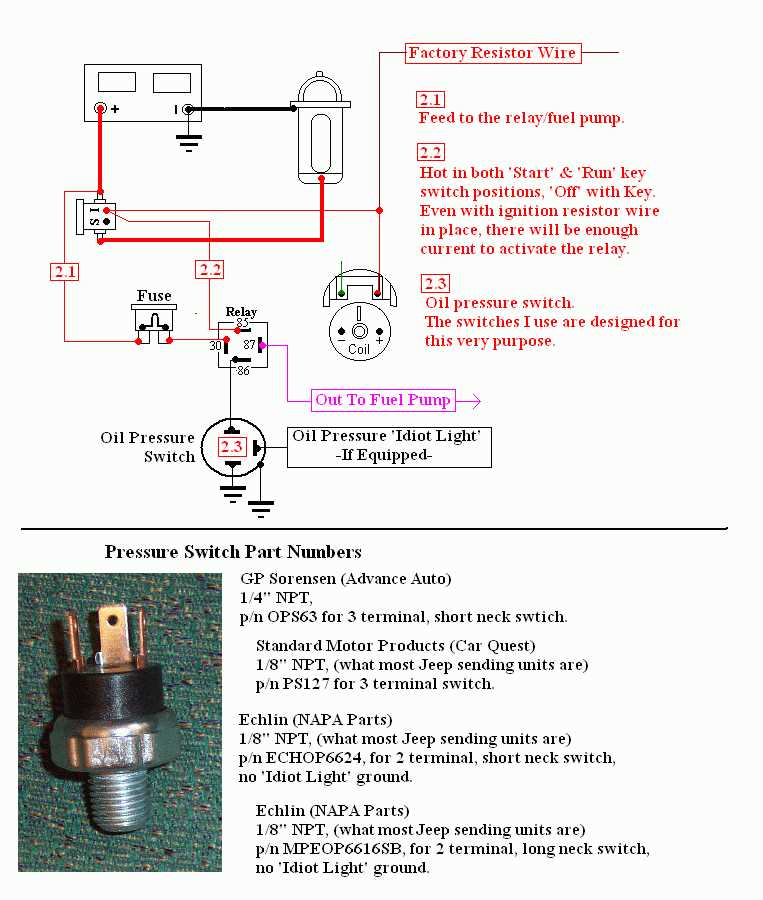 precision fuel pump wiring diagram