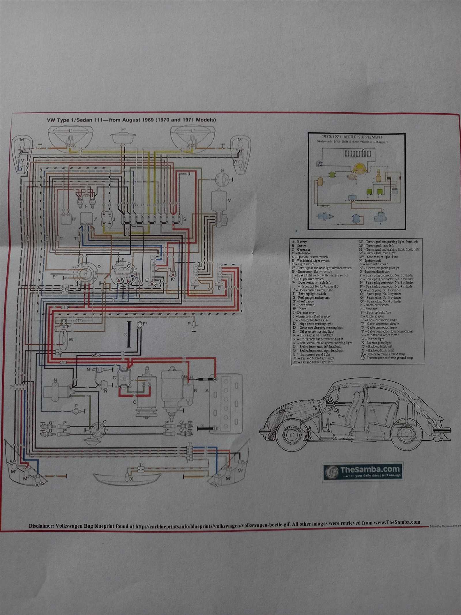 vw beetle wiring diagram