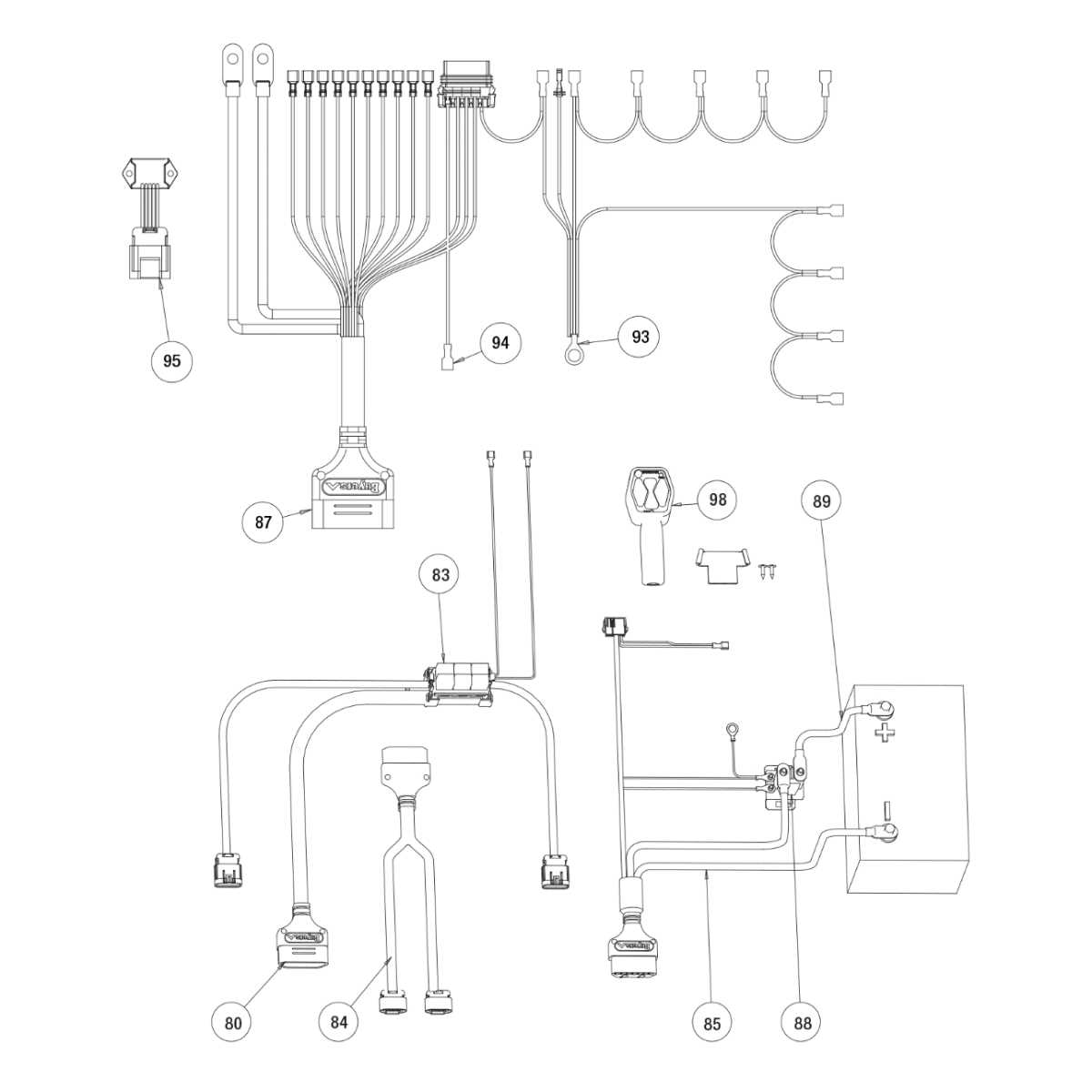 wiring diagram western snow plow