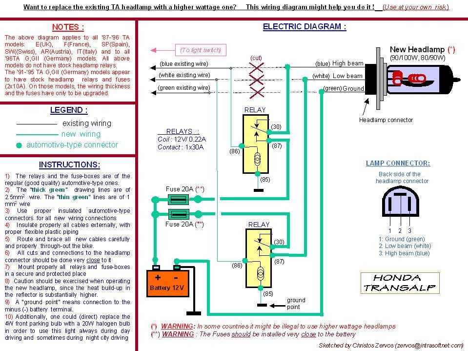 head lamp wiring diagram