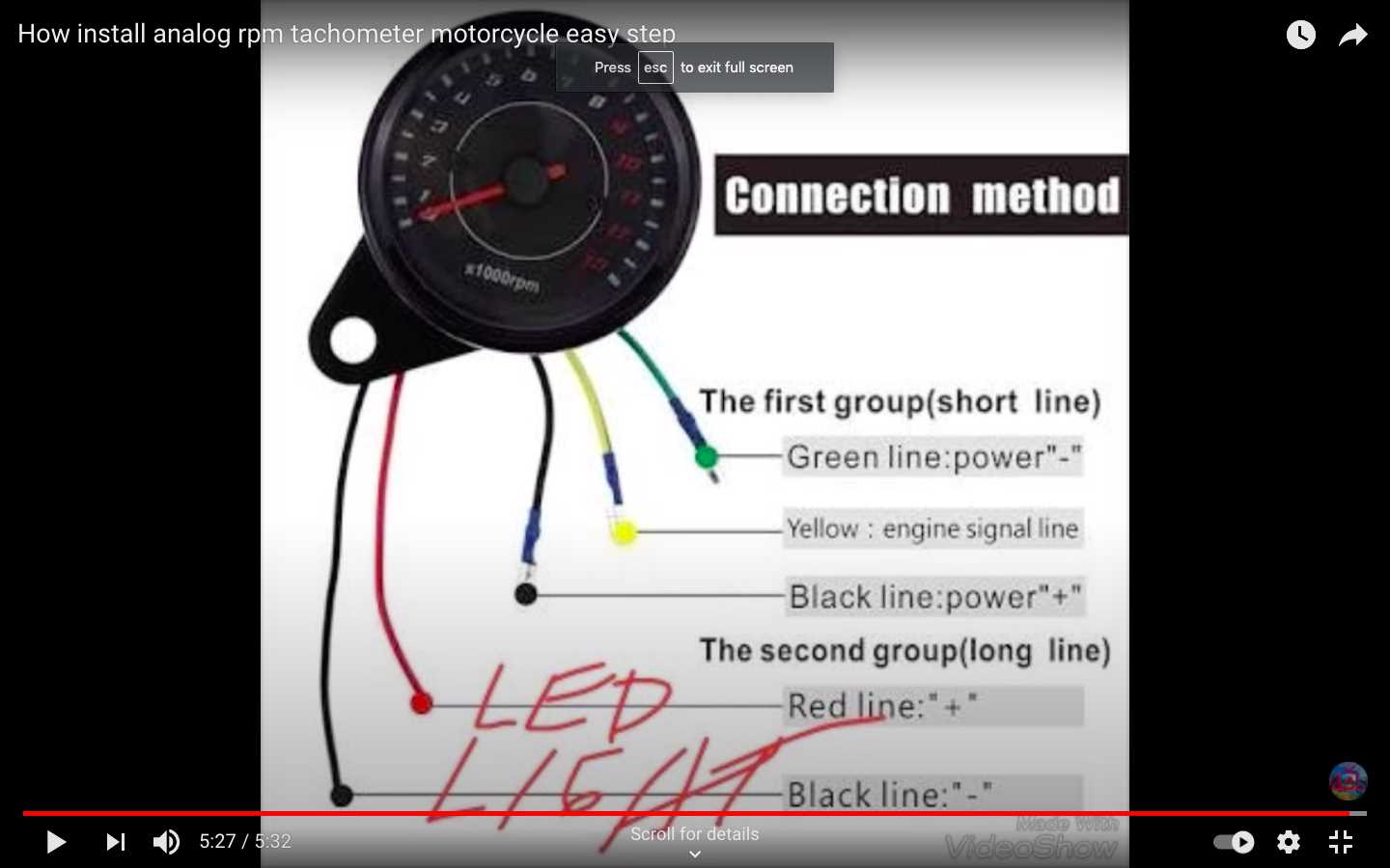 aftermarket tachometer wiring diagram