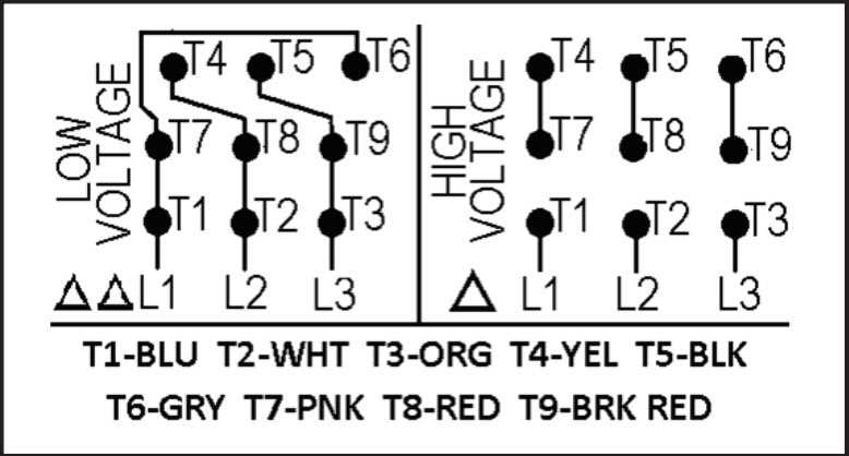 3 phase motor wiring diagram 12 leads