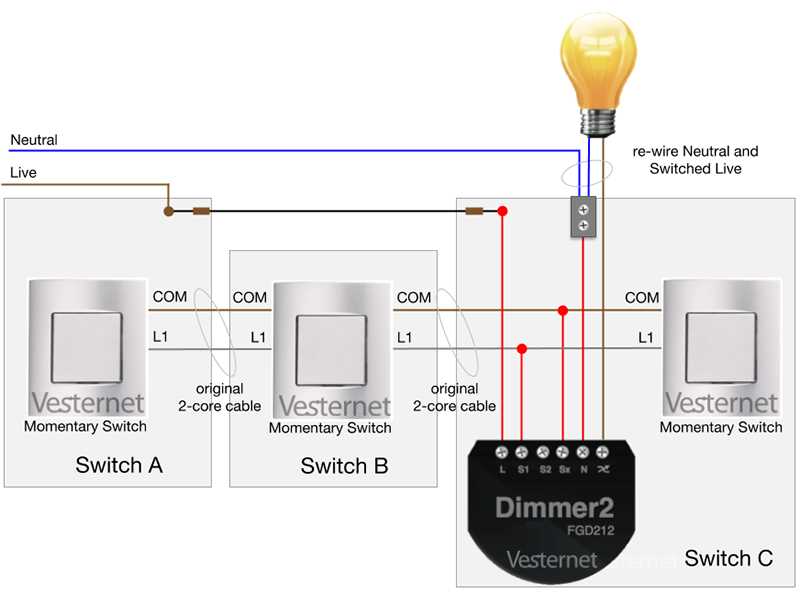 3 way switch 2 lights wiring diagram