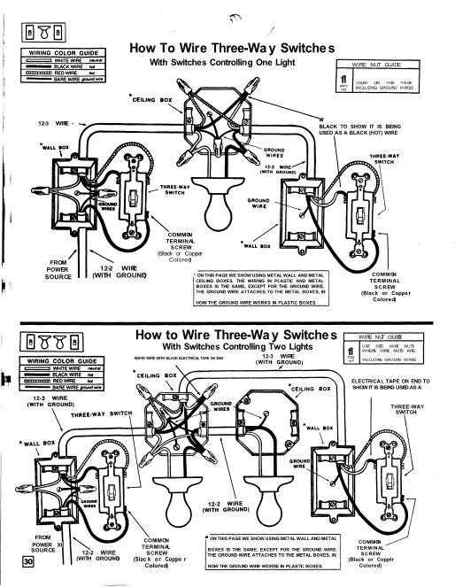 3 way switch diagram wiring